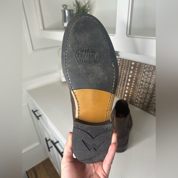 Wolverine Brown Leather Men's Boots - Picture 7 of 9